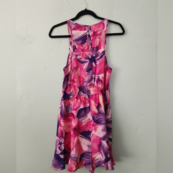 Amanda Uprichard Alyssa Silk Flora Ruffled Short Romper Medium - Picture 3 of 9